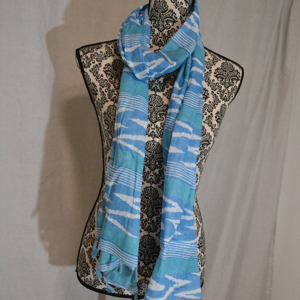 Rock, Flower Paper Coastal Scarf